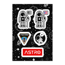 Load image into Gallery viewer, Astro Boricua Sticker sheet
