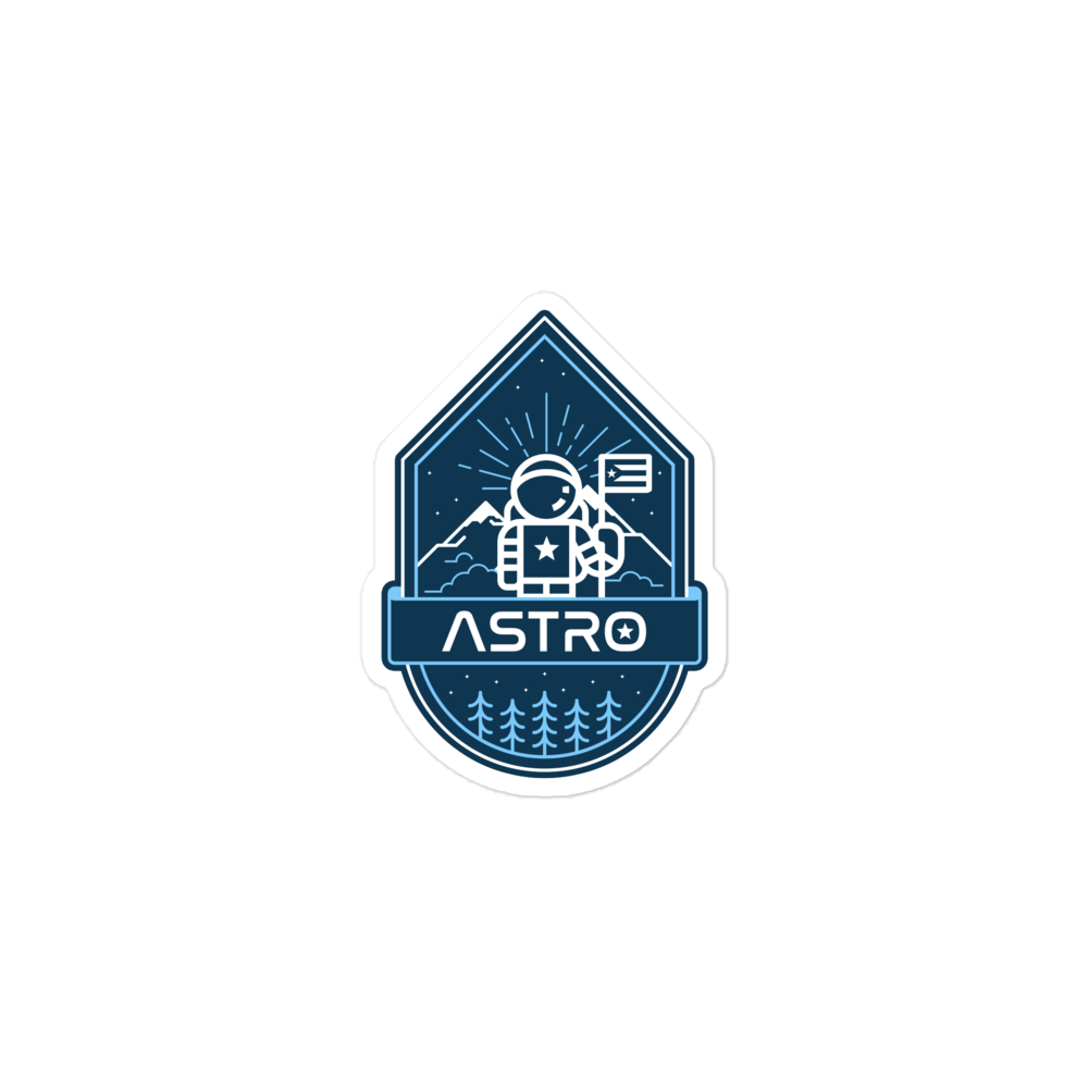 Astro Winter Graphic sticker